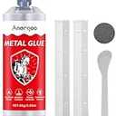 Strong Foundry Glue Metal Glue 2.82oz Super Glue Metal to Metals Adhesive for Liquid Weld, Cold Weld, Exhaust Repair kit, Weld Stainless Steel, Iron, Aluminum, Plastic 2pc