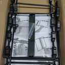 Chip Rack Display Stand, Potato Chip Rack Bag Holder with 28 Clips, 2 Row Chip Display Stand for Party, Black Retail Snack Display for Countertop, Store Concession Stand - 2025 Upgraded