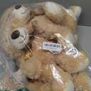 Teddy Bears Bulk 5 Packs 13.5 Inches Small Stuffed Bears Pack for Christmas Valentines Baby Shower Party Decorations Centerpieces Favors Light Brown