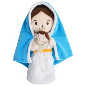 Yelakey Jesus Plush Doll Guardian Mary Stuffed Baptism plushie Savior Toy for Church Sunday School Religious Easter