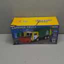 JOYIN Large Friction Powered Garbage Truck Toy Set, Includes Dumpster, Trash Bins, and Learning Cards for Kids, Boy Toys Birthday Gift for Boys Girls Kids Toddler Gift of Easter Basket Stuffers (Green)