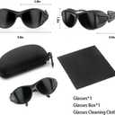 ULTREMA Red Light Therapy Glasses, Eyes Protection for Tanning Goggles, IPL Laser Safety Glasses 200-2000nm, Eye Protection for Red Light Therapy.