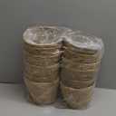 12 Pcs Seagrass Plant Basket with Plastic Liners Woven Stylish Planter Baskets Bulk Indoor Outdoor Plants Woven Wicker Baskets for Flower Pots Cover and Room Decor Small (Small, Rustic)