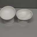 Ceramic Raised Cat Bowls, Elevated Tilted Cat Food and Water Bowls Set, Porcelain Stress Free Pet Feeder Dish for Cats and Small Dogs, Dishwasher and Microwave Safe, Set of 2(White)