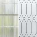 rabbitgoo Window Privacy Film with Moroccan Lattice,17.5 x 78.7 inches