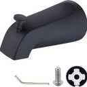 Slip on Tub Spout with Diverter, Compatible with American Standard 8888026.002 Bathtub Spout, Tub Faucet Replacement Fits for 1/2" Copper Water Tube (5/8" Diameter) with Hex Wrench (Matte Black)