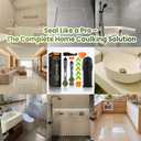 Premium 7 in 1 Caulking Tool Kit  Remove Old Sealant, Smooth New Bead & Re finish Grout Joints Quickly for Bathroom, Kitchen, Tile Edge & Shower  Professional DIY Handyman Grade