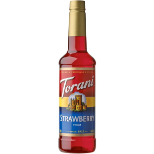 Torani Syrup, Strawberry, 25.4 Fl Oz Bottles (Pack of 4), BBD 09/OCT/27