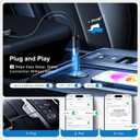 AI Box CarPlay, 3-in-1 Wireless CarPlay Adapter & Android Auto for OEM Wired Cars, Built-in Netflix/YouTube for Streaming, 5.8GHz WiFi, Convert Wired to Wireless, Plug & Play 4GB RAM+32GB ROM