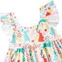 Vieille Toddler Girls Summer Dress Ruffle Sleeveless Casual Beach Sundress Tiered Swing Princess Dress for 2-8 Years