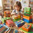 2 x UnicoPak 16 Pack Orange Party Favor Bags Birthday Goodie Bags Small Gift Bags for Party, Treat, Candy, Cookie, Goody, 6x3x9 inches