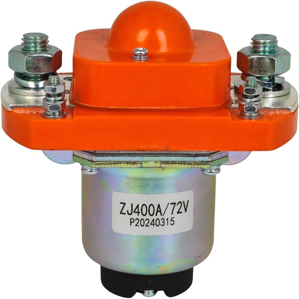 XYZIL MZJ-400A 72V 400A Solenoid Contactor Solenoid for Golf Cart Heavy Duty Plug and Play Direct Replacement