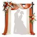 HeyMate Wood Wedding Arch -7.48FT Square Wooden Wedding Arches for Ceremony, Wood Backdrop Stand for Proposal Wedding Party Scene, Birthday Party, Bridal Shower, Garden, Outdoor, Rustic Decorations