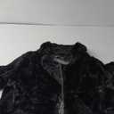 Allegra K Women's Cropped Faux Fur Jacket Lapel Cardigan Shrug 2024 Winter Fluffy Faux Fur Coat M