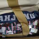 American Mahjong Game Set, Portable Carrying Bag,Acrylic 160 Tiles,Western Mahjong Tiles Set,Complete Ma Jong Set (Amber)