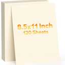 120 Sheets Cream Cardstock Paper,Cardstock 8.5" x 11",White Card Stock 8.5x11,Construction Paper,Cream Card Stock for Printing,Drawing,Tags,Cards Making,Certificate,Invitations,DIY Cards,Menus,Wedding