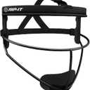 RIP-IT Original Defense Softball Face Mask | Lightweight Protective Softball Fielder's Mask | Adult | Black