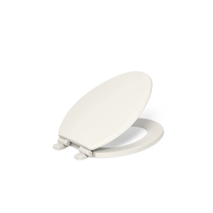 KOHLER Ridgewood Wood Biscuit Elongated Soft Close Toilet Seat