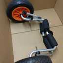 VEVOR Kayak Cart, 250lbs Load Capacity, Foldable Kayak Dolly Aluminum Kayak Wheels with 10'' Solid Tires for Kayaks Carrier Canoes Paddleboard Kayak Trolley Float Mats Jon Boats, Large