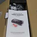 95kpa Vacuum Sealer Machine,Commercial Full Automatic Food Sealer,Powerful Sealing System with Double Heat Seal,Built-in Cutter&Bags Storage,1 Bag Rolls and 10 pcs Pre-cut Bags