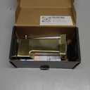 Slip On Diverter Tub Spout, Sleek Square Design for Bathroom, Fits 1/2" Copper Pipe (5/8" OD), Child-Safe Rounded Edges, Easy Installation, Brushed Gold