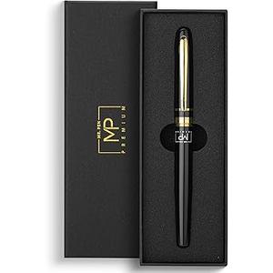 Mr. Pen Luxury Fountain Pen, Fine Nib, Black Gold Finish, Gift Boxed, Ideal for Writing and Calligraphy