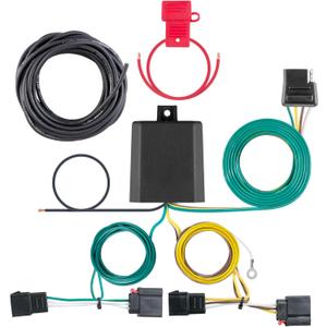 CURT 56333 Vehicle-Side Custom 4-Pin Trailer Wiring Harness, Fits Select Chrysler Town and Country, Dodge Durango, Grand Caravan, Jeep Patriot
