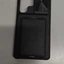 SSLOTSCASE for Samsung Galaxy S25 Ultra Case with Card Holder & Kickstand & Slide Camera Lens Cover, Silicone Edge Protection Rugged Heavy Duty Phone Case Cover for Galaxy S25 Ultra 5G 2025, Black