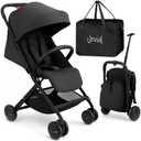 Jovial Lightweight Travel Baby Stroller with One-Hand Easy Fold, Compact Portable Baby Stroller for Everyday Use and Family Travel, with Canopy, Basket, and Included Storage Bag