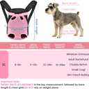 Mosago Dog Backpack Carrier, Pet Sling Front Backpack for XL Dogs 10-16 Lbs, Legs Out, Adjustable Wearable Puppy Chest Travel Bag, Thick Straps & Cushion, Easy-Fit for Hiking/Walking/Camping