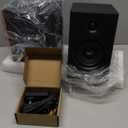 BESTISAN Powered Bookshelf Speakers, 50W Bluetooth Speakers with 4-Inch Woofer, Ideal for Record Player, Turntable, PC, and TV