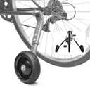 Adjustable Adult Bicycle Training Wheels For 24 inch to 28 inch Multi-speed Bikes, Steel Construction, Heavy Duty Training Wheels for Safe and Stable Learning, 1 Pair, Light Gray