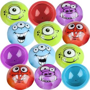 ArtCreativity Monster Poppers, Set of 12, Pop-Up Half Ball Toys in Assorted Colors and Designs, Old School Retro 90s Toys for Kids, Birthday Party Favors, Goodie Bag Fillers for Boys and Girls