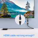 BlueRigger 4K HDMI Extension Cable - 10FT (4K 60Hz, 18Gbps HDMI Extender Cord, High Speed EXT Male to Female Adapter) Compatible with HDTV, Laptop, Xbox Series X, Roku, PS5, Nintendo Switch, TV Stick