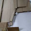 GarveeHome Farmhouse Dining Table for 6-8 People, 71 in Long Kitchen Tables with Wooden Sturdy Frame, 6 ft Large Rectangular Dinner Table for Dining Room, Kitchen (Natural, 71" Non-extendable)