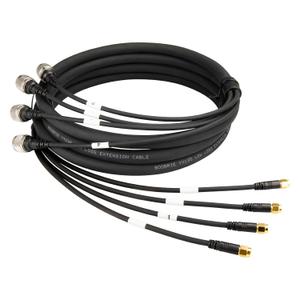 Boobrie SMA to N Quad-195 Cable 10FT SMA Male to N Male Coaxial Cable N-Type to SMA Extension Cable Ultra Low Loss for 5G/LTE Cellular Routers, WiFi Antennas, GPS, Signal Boosters