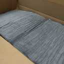 BYBYME Tri-Folding Corduroy Mattress, 6 Inches Gel Folding Mattress Topper, Foldable Soft Guest Bed Camping Pad, Washable Cover (Grey, Twin)