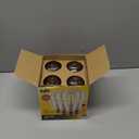 4 Pack Dimmable ST19/ST64 LED Edison Bulb 9W 60W Equivalent 650 Lumens Soft Amber 2500K E26 Base CRI90 Amber Glass Straight Filament ETL FCC Certified Vintage Lighting