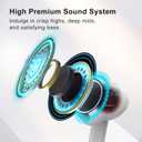 Bloody M30 TWS True Wireless Earbuds, Bluetooth 5.0, 22H Playtime, Low Latency & Lightweight, Hybrid Diaphragm Deep Bass, IPX4 Rate Earphones with Mini Charging Case White