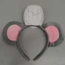 Mouse Headband with Chef Hat Mouse Cartoon Costume Headband for Halloween Cosplay Costume Party Decoration (Gray)