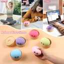 Dumpling Squishy, Dumpling Squishy Mystery Box, Cute Big Squishy Dumpling Stress Ball Fidget Sensory Toy for Adults Anxiety Relief, Novelty Squeeze Ball for Office Desk (Purple)