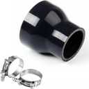 YSIL 3 to 3.5 Reducer Coupler Silicone Hose 4-Ply Reinforced Straight Turbo Intercooler Intake Pipe with T-Bolt Clamps 5MM Thickness