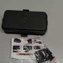 Hrensaw Small Weatherproof Electrical Connection Box(Inner 5.5 x 3 x 2.2inch),Outdoor Electrical Box,Waterproof Extension Cord Covers for Plug, Extension Cables, Holiday Lights,Black