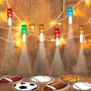 36 PCS Sport Party Favors Football LED Light Up Finger Lights, Glow in the Dark Basketball Baseball Soccer Party Finger Flashlight Bulk for Sport Goodie Treat Bag Stuffers Game Birthday Party Supplies
