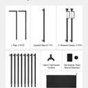 VEVOR Over The Table Rod Stand with Clamps, 13"-42" Tall & 28"-98" Length Adjustable, Metal Table Arch Stand, Tabletop Balloon Arch Frame for Wedding Birthday Party Christmas Decorations, Black