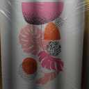 Geometric Moon & Sun Shapes with Tropical Leaves  Modern Framed Canvas Wall Art Print, Abstract Dcor, 36x36