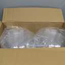 FULING [32 oz. 50 Sets Clear Plastic Salad Bowls with Airtight Lids Disposable To Go Mixing Containers Serving for Fruit, Quinoa, Lunch and Meal Prep