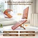 Ergonomic Posture Correcting Double-Layer Adjustable Slant Board for Writing - 0-80° Tilt Adjustment, 15.4x11 Top /19.7x14.2 Base - Desktop Reading/Writing Stand for Studying, Working, Drawing​