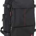 Vacuum Backpack Travel, Expandable Air Compression System, Airback Vacpack Backpack TSA Lock Water Resistant Carry-On Luggage Black with Air Pump