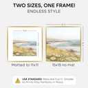 Homeforia 15x15 Gold Picture Frame, High-End Metal, 11x11 Mat, Glass
High End Aluminum, Tempered Glass, Acid-Free 11x11 Removable Mat, 15x15 in Edge-to-Edge Display 15x15, Wall Kit, Set Of 1
